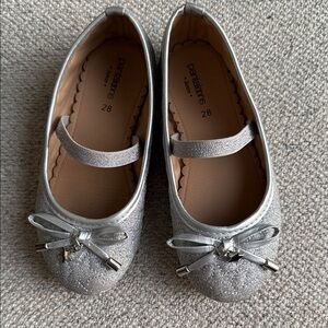 Sparkling Silver Kids Dress Shoes